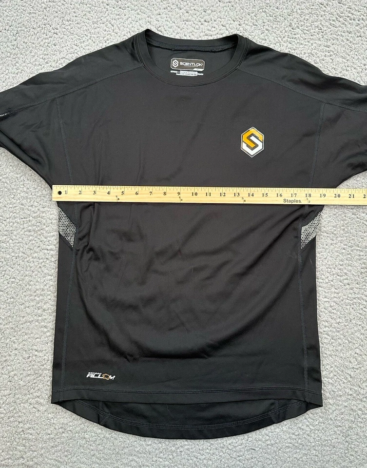 ScentLok Baselayer Shirt Men's Small Black Long Sleeve Carbon Alloy Hunting - Image 4 of 4