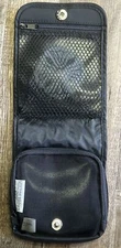 Molton Black London Small Travel Bag Nylon Mesh Flap Closure 5 X 6
