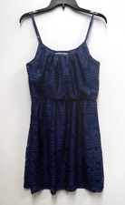 Bailey Blue Adjustable Blue Floral Lace Lined Dress Womens Large New Without Tag