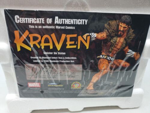 KRAVEN THE HUNTER- Sinister Six Statue Spider-Man Diamond Select 2006 NEW - Picture 2 of 12