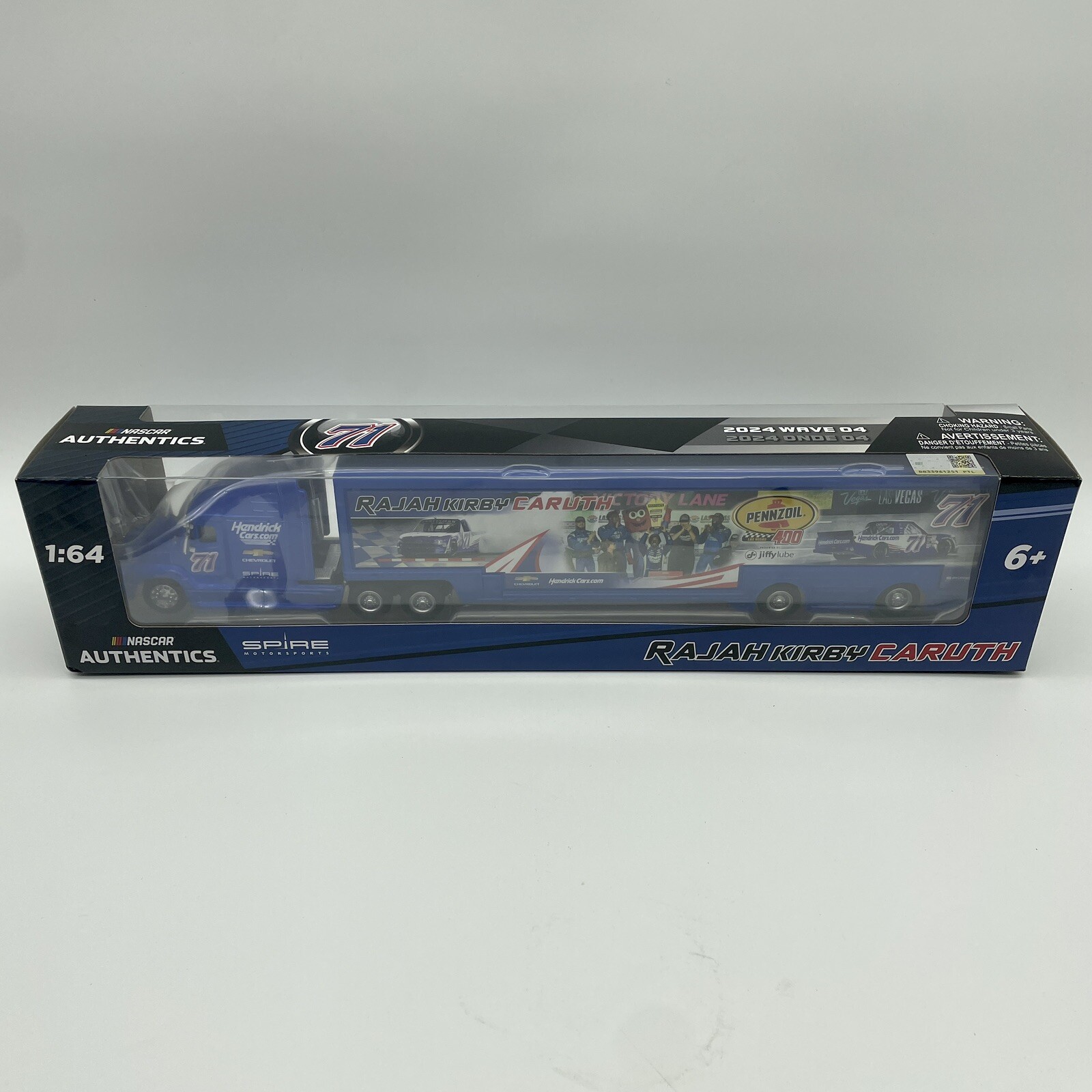 Rajah Caruth Las Vegas First Win Hauler NASCAR Authentics 164 Diecast