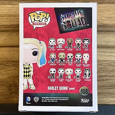 FunkoPop！108 HARLEY QUINN goww 限定版 Harley Quinn Gown Funko Pop! #108 Heroes Suicide Squad Hot