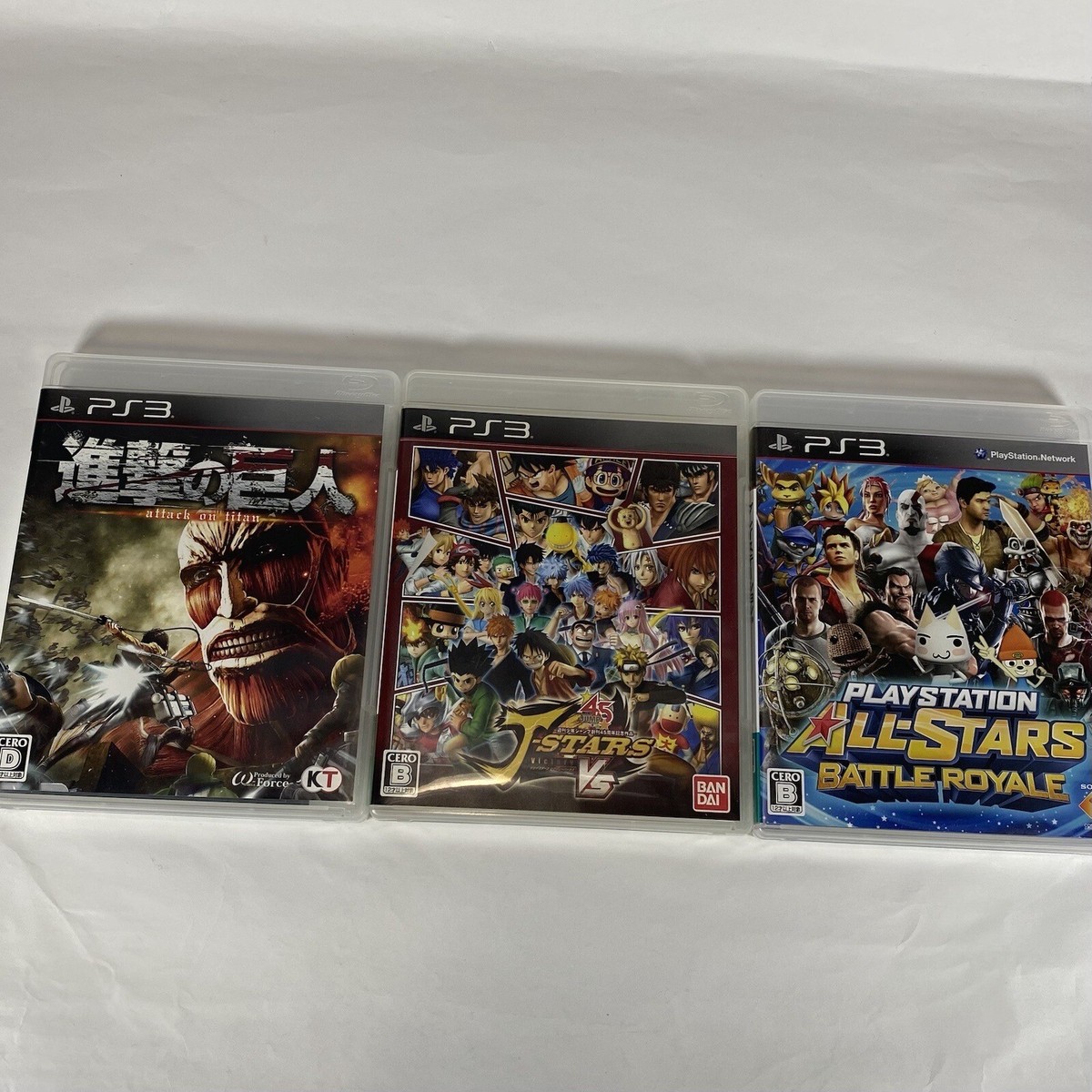 Lot3 PS3 ATTACK ON TITAN J-Stara Victory VS All-Stars Battle