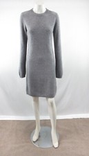Saks Fifth Avenue Women's Gray Long Sleeve Sweater Dress Size S #CK117