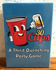 30 Cups - Adult Alcohol Beer Drinking Party Card Game 3-10 Players NEW FREE SHIP