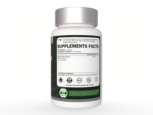 APPLE CIDER VINEGAR ACV 1000mg PURE WEIGHT LOSS FAT BURNER Diet Pills - Picture 5 of 8