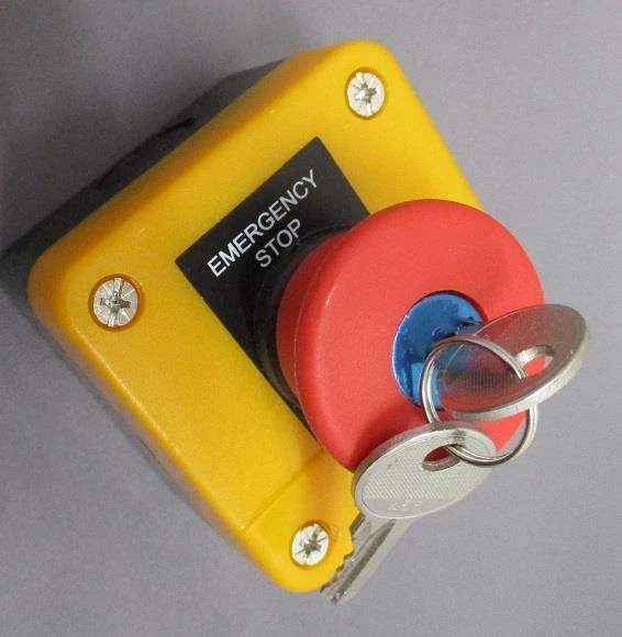 E Stop Station Keyed C/W NO & NC Switches & 2 x 455 Keys. Key Reset IP44 - Image 3 of 4