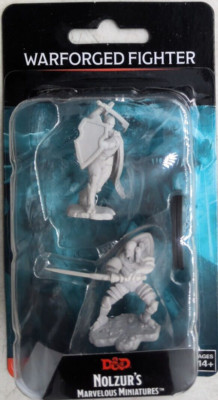 DUNGEONS & DRAGONS MARVELOUS MINIATURES ~ WARFORGED MALE FIGHTER