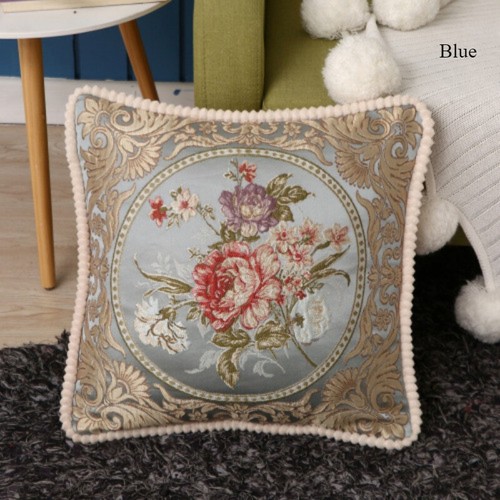 1 Stück Europäischer Jacquard Überwurf Kissenbezug Home Sofa Kissenhülle Ohne Kern 48*48 cm - Bild 10 von 13