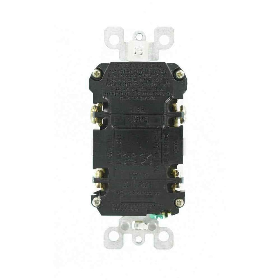 Leviton 20 Amp SmartlockPro SelfTest Slim GFCI Outlet with Audible