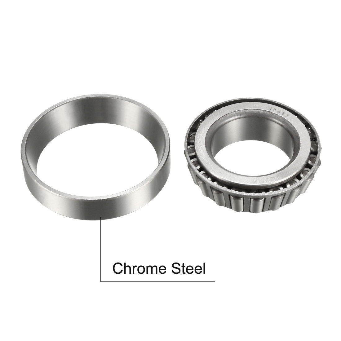 13687/13621 Cone And Bowl Set Conical Roller Bearings 1.5