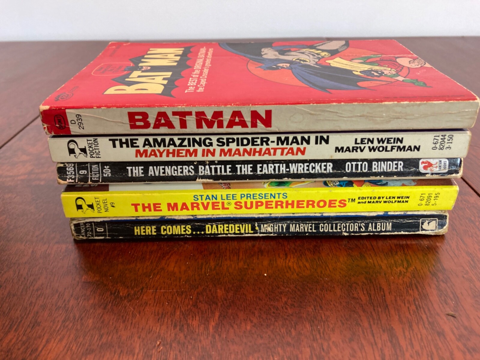 Stan Lee THE MARVEL Pocket Comic Novel 9 Spiderman Batman Daredevil Avengers eBay