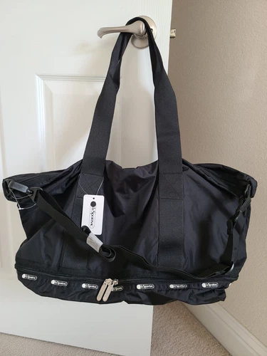 NWT BRAND NEW lesportsac dakota medium deluxe overnight bag Black