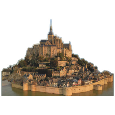 H13493 Mont Saint Michel Normandy France Cardboard Cutout Standee Standup