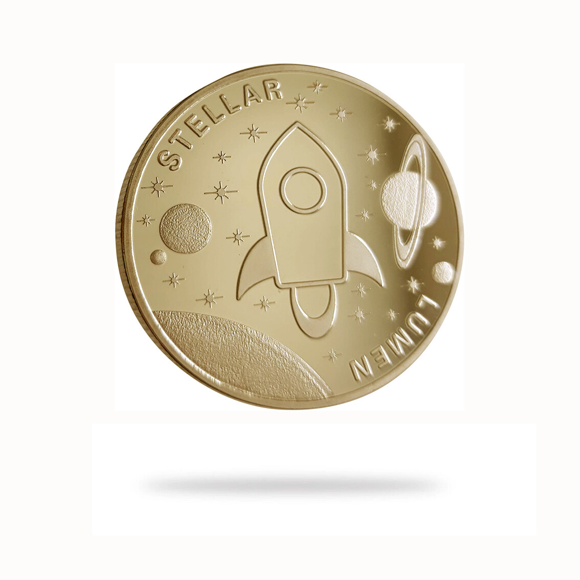 STELLAR (XLM) Cryptocurrency Novelty Physical Collectible Gold Plated Coins  | eBay UK