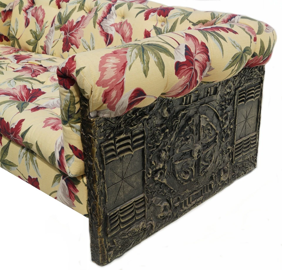 Sofá loveseat Adrian Pearsall for Craft Associates Mid Century Brutalist Foto 4 de 4