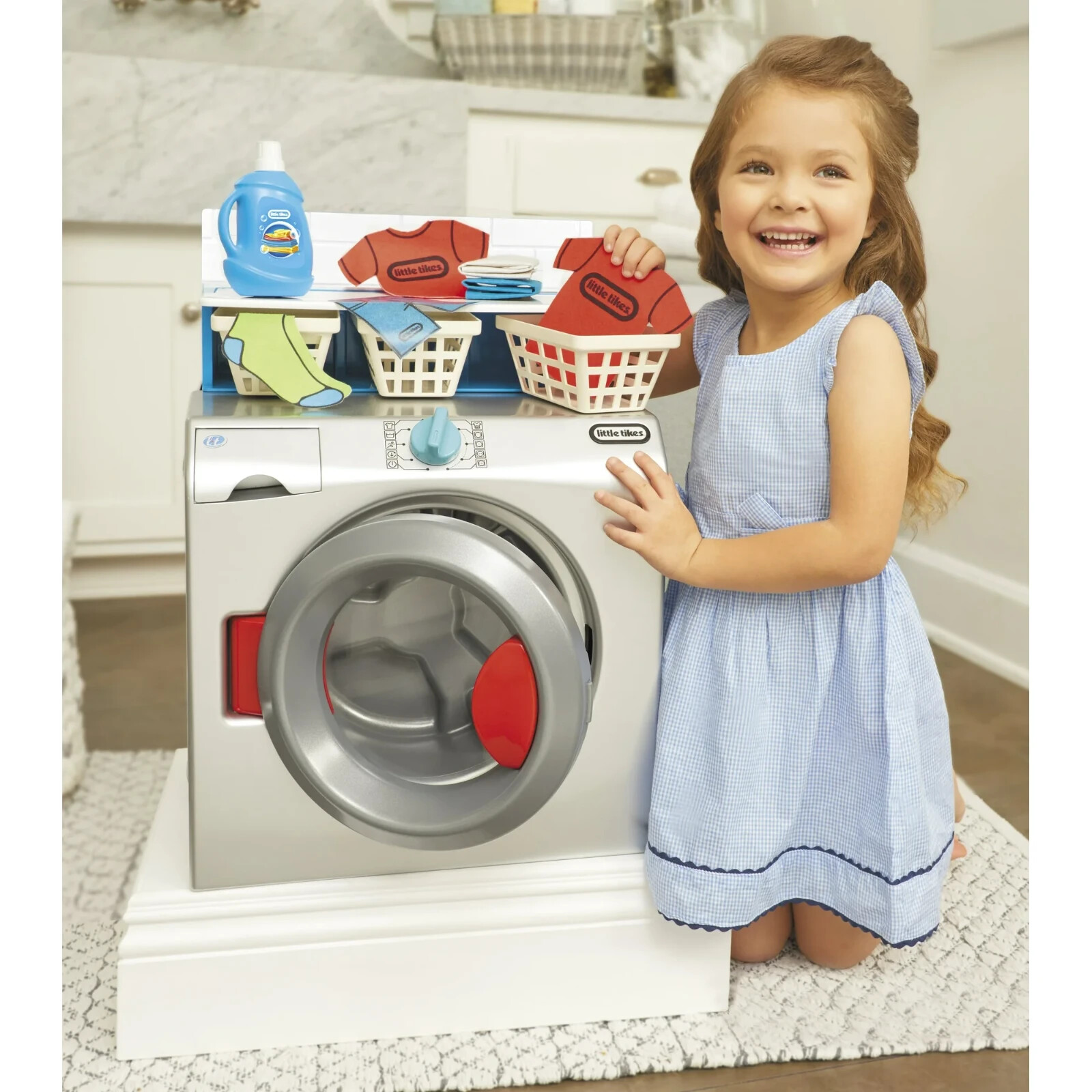 Little Tikes Washer Dryer Toy: Fun Pretend Play for Kids 2+ with 11 Accessories