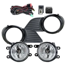 Driver+Passenger Side  Fog Lights w/Bulbs+Wiring For Toyota Sienna LE 3.5L 11-17