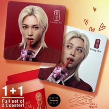 Stray Kids Felix x Gongcha Korea Exclusive Official Tea Coaster-Set of 2 SKZ