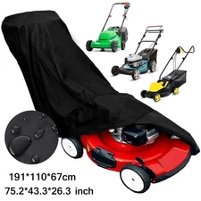 Waterproof Lawn Mower Cover UV Protector Heavy Duty Push Mower Universal Large