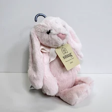 Snug Pale Pink Plush Soft Baby Toy Stuffed Animal Lovey 12" Medium