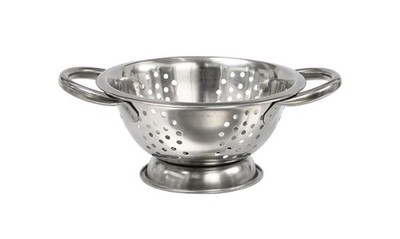 Tiefes Sieb Pasta Spaghetti Nudeln Gemüse Edelstahl 16 cm UK
