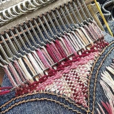 DIY Webstuhl kreatives Stricken handgewebt Holz-Speed kleine Nähmaschine { _wo