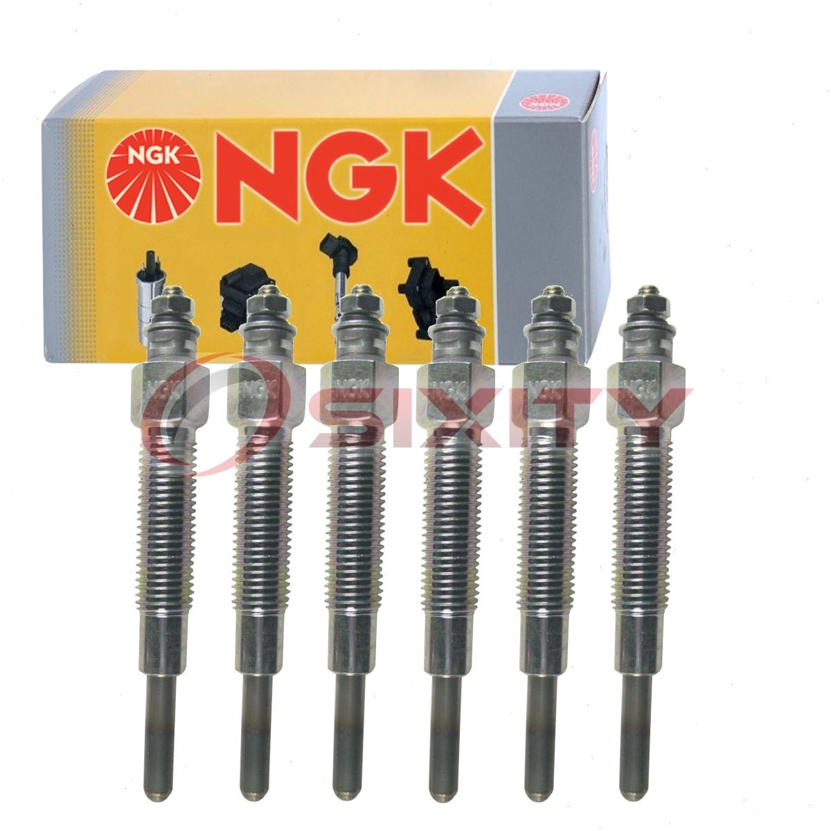 6 pc NGK 4937 Y-707RS Glow Diesel Glow Plugs for DG-120 5-86101644-0 xm