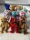 Vintage Beanie Baby Bear Lot of 10 with Tags