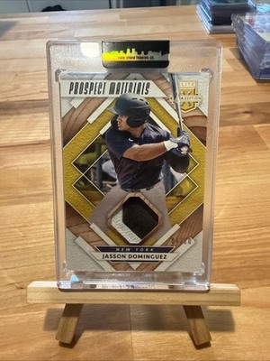 2020 Elite Extra Edition Prospect Materials #JD Jasson Dominguez Jersey Card /10