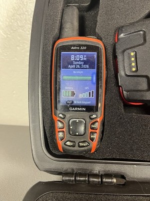 Garmin Astro 320 GPS Tracker and DC50 Dog Collar With Case And