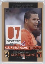 2007 Topps Update All-Star Game Stitches Victor Martinez #ASVM 0w3