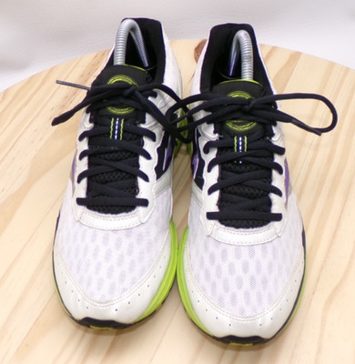Mizuno Wave Rider 16 Running Shoes Womens White Green Purple Size 9 Sneakers