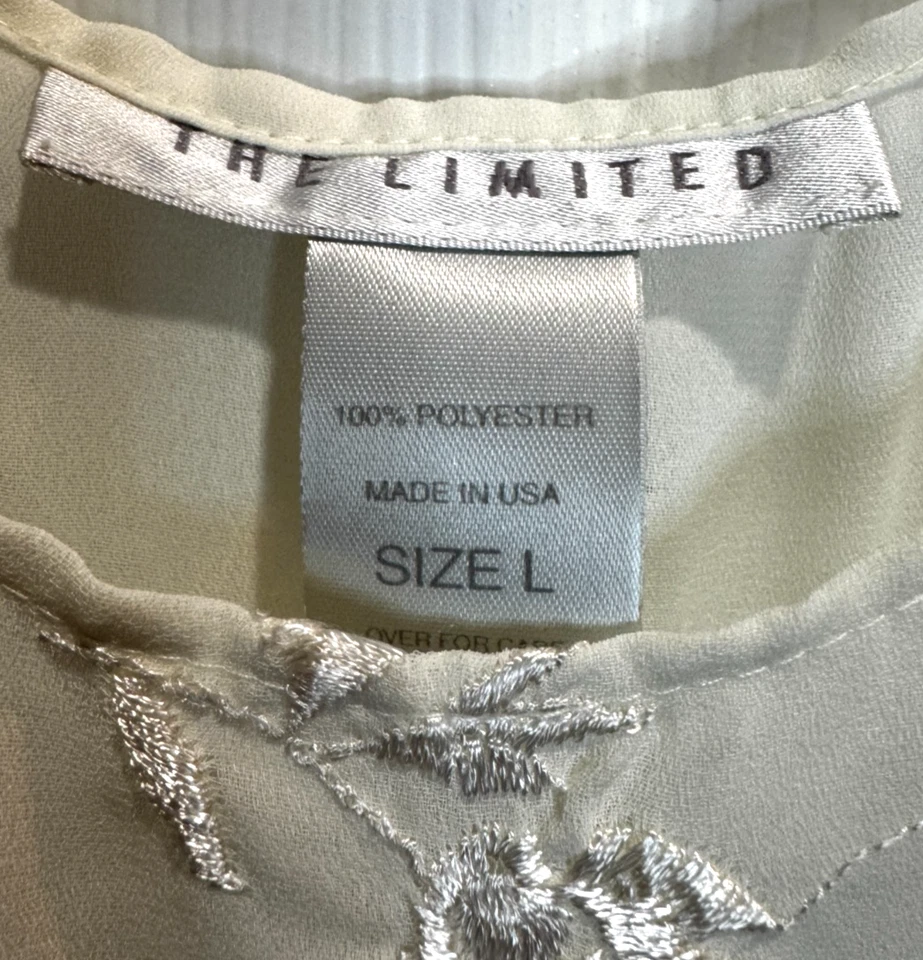 Vestido Limitado De Colección Marfil Gasa Bordado Cintura Imperio Transparente Pradera Romántico L Foto 3 de 4