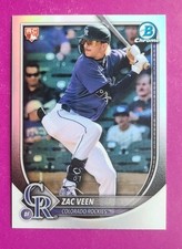 2025 Bowman Chrome - Zac Veen #69 Red Rookie Redemption for sale