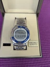 Seiko Rotocall Steel Wrist Watch w Box Vintage