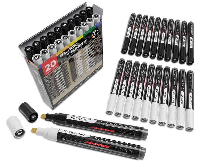 Paint Pens Set, 3mm Medium Quick Drying