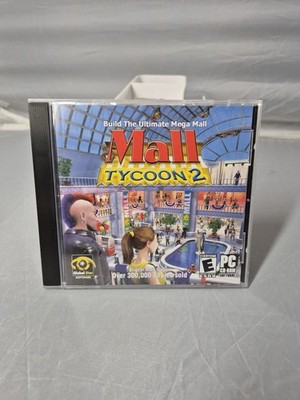 Mall Tycoon 2 Build the Ultimate Mega Mall 2004 Windows 95+ PC CD-ROM Sim Game