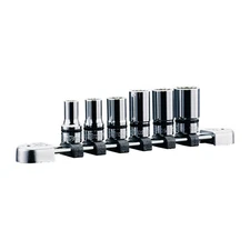 Kyoto Machinery Tools KTC Nepros 9.5mm 3/8 inch Semi-Deep Socket Set 6 NTB3M06WA