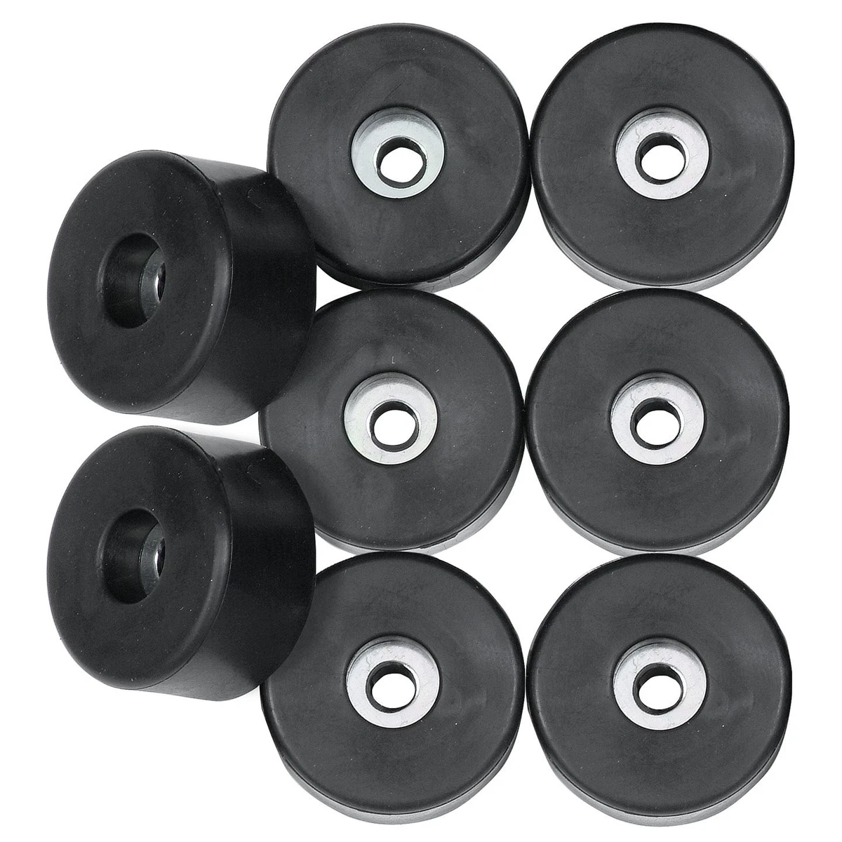 40mm X 22mm Cabinet Amplifier Speaker Isolation Rubber Feet Pad Base Black 8pcs