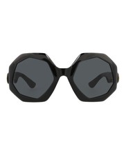 Gucci Womens Round/Oval Black Black Grey Fashion Designer Eyewear