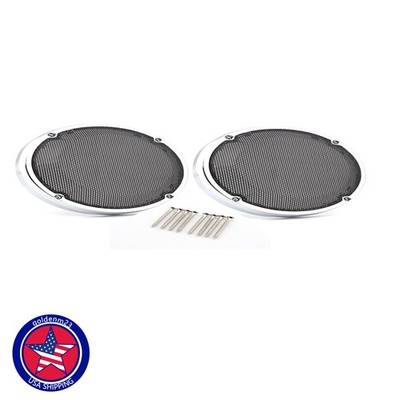 2x For Harley Electra Touring Road Glide 6.5'' Saddlebag Lid Speaker Grill Cover