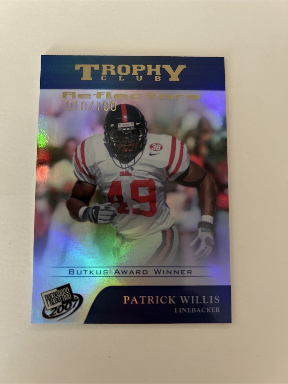 Patrick Willis Press Pass #74 Reflectors Proof