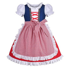 German Dirndl Bavarian Oktoberfest Dress Swiss Miss Costume Girls Size 3