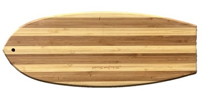 Aloha Hawaii Surf Board Cutting Bread Board Tropical Bamboo Eco-Friendly New