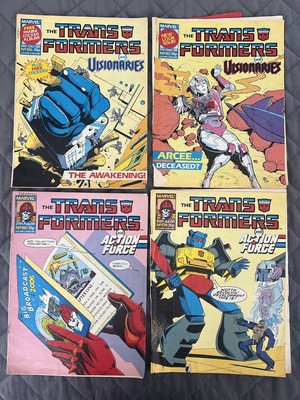 The Transformers. 4 x Comics. 1988. Vintage. Marvel. 