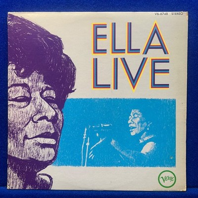 ELLA FITZGERALD Ella Live -Vinyl LP Record V6-8748 Q5-45 Verve 1968 EX-/EX+