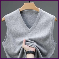 Men Casual Sweater Vest Warm Comfortable Autumn Winter Fashion Outerwear Top