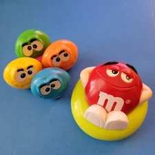 M&Ms Vintage Character Wheeled Toy and Candy Dispenser Burger King