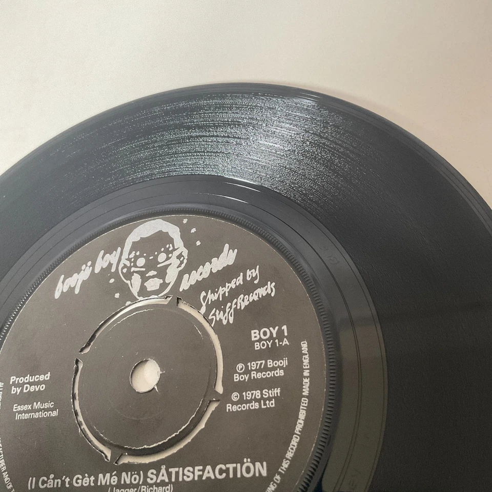 Devo - (I Can't Get Me No) Satisfaction - 7" Vinyl Single EX 1978 Stiff BOY 1 - Image 3 of 4
